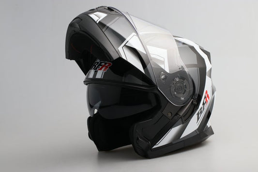 RAPHA Helmet- Graphic Black, White Shiny