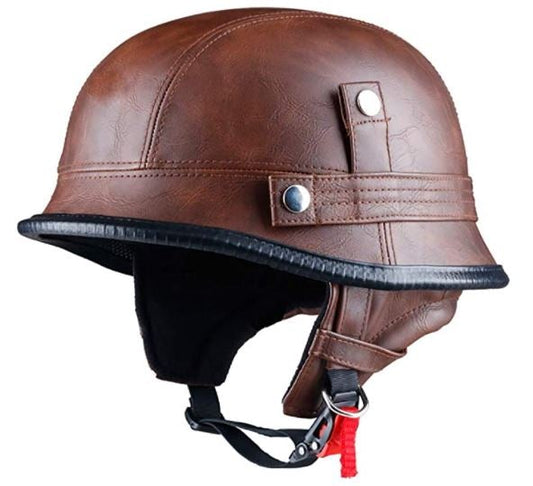 ARIA Brown Leather Helmet