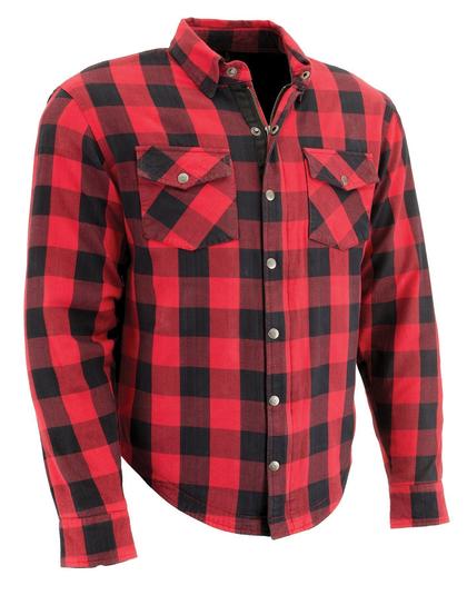 COPPER Flannel Biker Shirt Red/Black